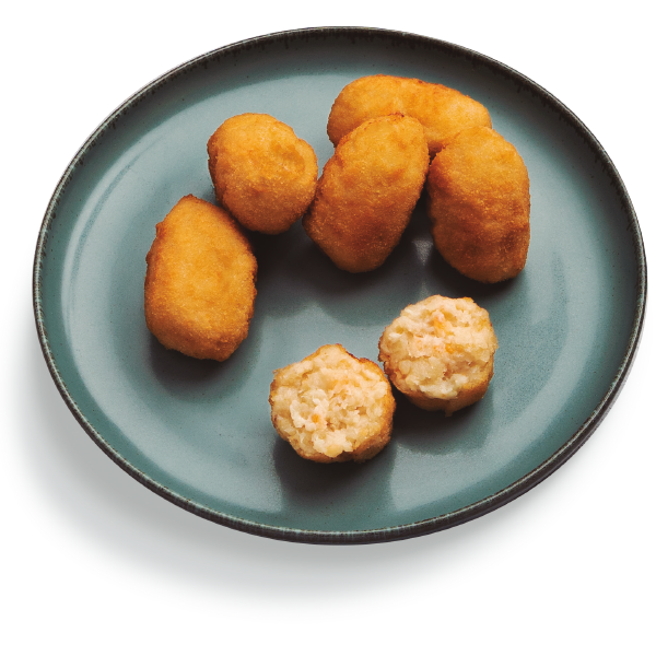 CROQUETA MERLUZA Y GAMBAS 6.90€ 500GR
